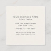 Carte De Visite Carré Tan Celtic Tree Coach (Dos)