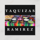 Carte De Visite Carré taquizas Ramirez (Devant)
