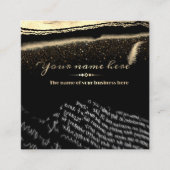 Carte De Visite Carré tarjeta de visita personalizada para escritor (Devant)