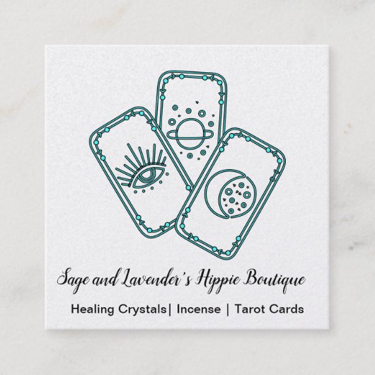 Carte De Visite Carré Tarot cards (Devant)