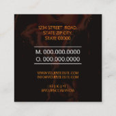 Carte De Visite Carré Tattoo Studio Artiste De Tattoo (Dos)