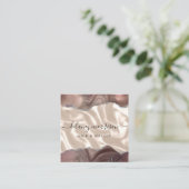 Carte De Visite Carré Taupe Agate Silver Glitter Luxury (Debout devant)