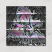 Carte De Visite Carré Techno Bouquet (Dos)