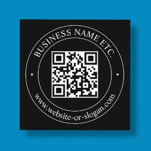 Carte De Visite Carré Téléchargez votre code QR et texte personnalisable