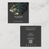 Carte De Visite Carré Temple intérieur Mandala (Devant / Derrière)