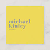 Carte De Visite Carré Tendance typographie moderne réseau professionnel (Devant)