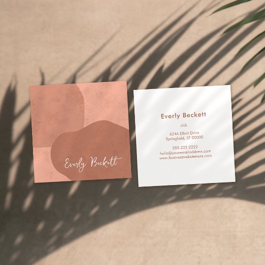 Carte De Visite Carré Terme Texturé Abstrait