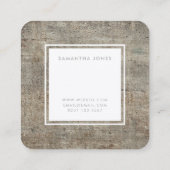 Carte De Visite Carré Terrazzo Texture Simple Moderne Designer Intérieur (Dos)