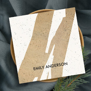 CARTE DE VISITE CARRÉ TEXTURE CÉRAMIQUE DE L'ART GÉOMÉTRIQUE ABSTRAIT