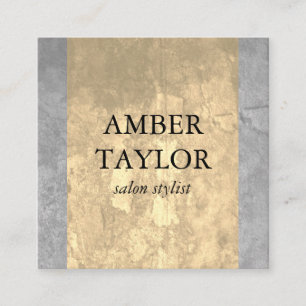 Carte De Visite Carré Texture de granit à deux tons