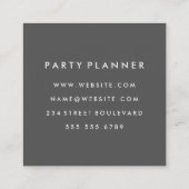 Carte De Visite Carré Texture de granulation monographique (Dos)