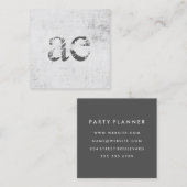 Carte De Visite Carré Texture de granulation monographique (Devant / Derrière)