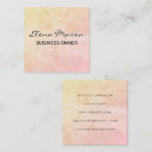 Carte De Visite Carré Texture minimaliste (Devant / Derrière)