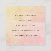 Carte De Visite Carré Texture minimaliste (Dos)