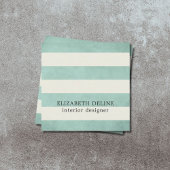 Carte De Visite Carré Texture moderne élégante Design intérieur vert