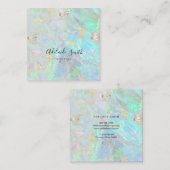 Carte De Visite Carré texture opale (Devant / Derrière)