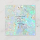 Carte De Visite Carré texture opale (Dos)