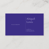 Carte De Visite Carré Texturé Pailleté Violet Géométrique Moderne (Dos)