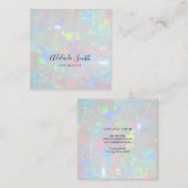 Carte De Visite Carré texture photo opale (Devant / Derrière)