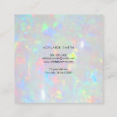 Carte De Visite Carré texture photo opale (Dos)