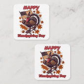 Carte De Visite Carré Thanksgiving 2023 (Devant / Derrière)