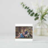 Carte De Visite Carré The American Flag (Debout devant)