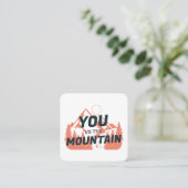 Carte De Visite Carré The Mountains are calling and I must go (Debout devant)