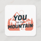 Carte De Visite Carré The Mountains are calling and I must go (Dos)