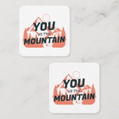 Carte De Visite Carré The Mountains are calling and I must go (Devant / Derrière)