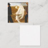 Carte De Visite Carré The Wounded Angel By Hugo Simberg 1903 (Devant / Derrière)