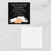 Carte De Visite Carré Thème De Déplacement Et De Stockage cool (Devant / Derrière)