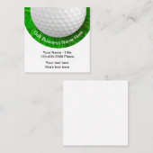 Carte De Visite Carré Thème de golf Cool (Devant / Derrière)