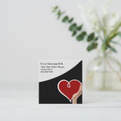 Carte De Visite Carré Thème simple Médicale inscrit (Debout devant)