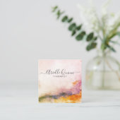 Carte De Visite Carré Thérapeute sérologique Abstraite (Debout devant)