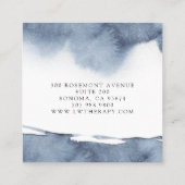 Carte De Visite Carré Thérapiste artistique (Dos)