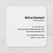 Carte De Visite Carré Thick Textured Abstract (Dos)