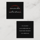 Carte De Visite Carré Tige Chic (Devant / Derrière)