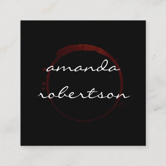 Carte De Visite Carré Tige Chic (Devant)