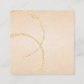 Carte De Visite Carré Tige or chic (Dos)