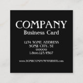 Carte De Visite Carré timbres de bloc d'impression antique (Dos)