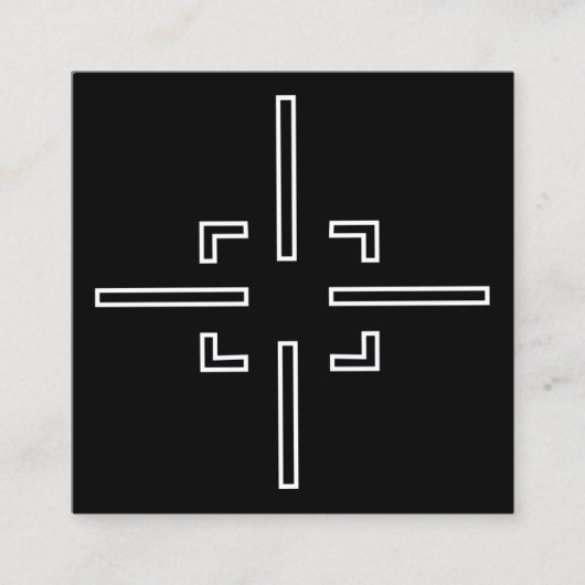 Carte De Visite Carré Tir sportif (Devant)