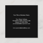 Carte De Visite Carré Tir sportif (Dos)