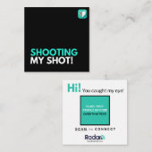 Carte De Visite Carré Tirer sur ma prise (Devant / Derrière)