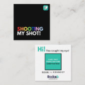 Carte De Visite Carré Tirer sur ma prise (Devant / Derrière)