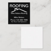 Carte De Visite Carré Toiture minimale de conception (Devant / Derrière)