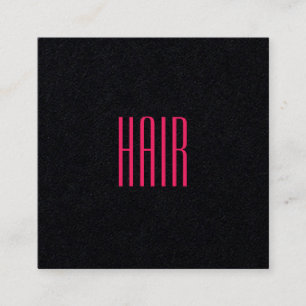 Carte De Visite Carré Ton élégant de duo de rose de noir de minimalism