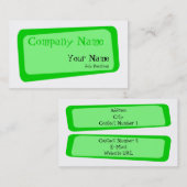 Carte de visite Carré tordu (Devant / Derrière)