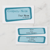 Carte de visite Carré tordu (Devant / Derrière)