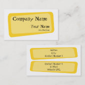 Carte de visite Carré tordu (Devant / Derrière)