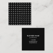 Carte De Visite Carré Toute conception ou logo d'image téléchargé | Pièc (Devant / Derrière)